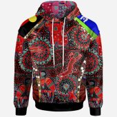 Australia Hoodie - Aboriginal Inspired Animal & Dot Pattern