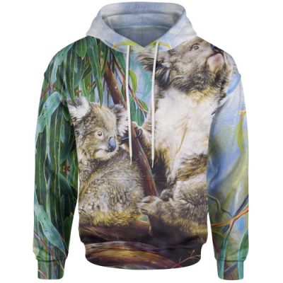 Australia Hoodie - Koala And Joey Hoodie 3D Art