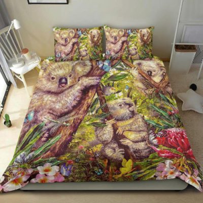Australia Bedding Set - 3D Koala Bedding Set - Koala Aussie Greeting