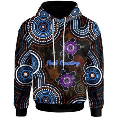 Australia Naidoc Week Hoodie - Aborigial Turtle - Naidoc Heal Country