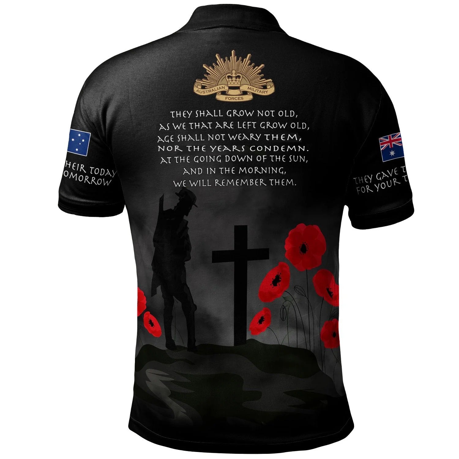 ANZAC Polo Shirt - Australia Remember ANZAC Polo Shirt - Australia Remember