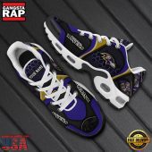 NFL Custom Name Baltimore Ravens Max Plus Shoes - Running Sneakers