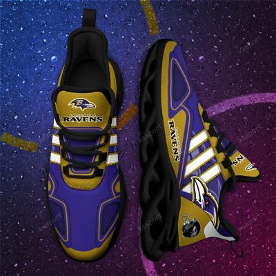 NFL Baltimore Ravens Purple Gold Max Soul Shoes V3