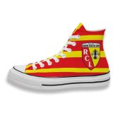 RC Lens Red Yellow High Top Shoes