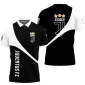 Juventus FC New Black White Polo Shirt