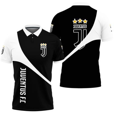 Juventus FC New Black White Polo Shirt