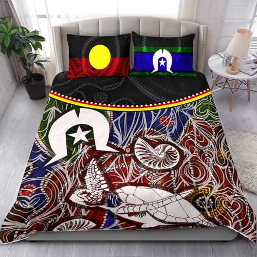 Australia Bedding Set - Aboriginal Inspired Dot In Naidoc Week Style Australia Bedding Set - Aboriginal Inspired Dot In Naidoc Week Style