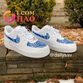 Blue Bandana Air Force 1 Custom It Is More Than Cute - demo10