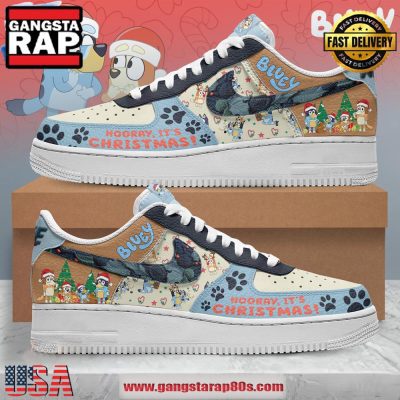 Bluey It's Christmas Limited Edition Air Force 1 Running Sneakers Shoes