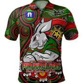 South Sydney Rabbitohs Custom Polo Shirt - Bunnies For Our Elders Hoodie Polo Shirt