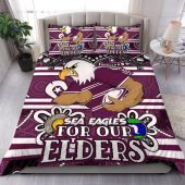 Manly Warringah Sea Eagles Custom Bedding Set - For Our Elders Home Jersey Bedding Set