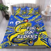 Parramatta Eels Naidoc Week Custom Bedding Set - For Our Elders Run to Paradise Bedding Set