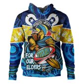 Gold Coast Titans Naidoc Week Custom Hoodie - Gold Coast Titans Naidoc Week For Our Elders Dot Art Style Hoodie