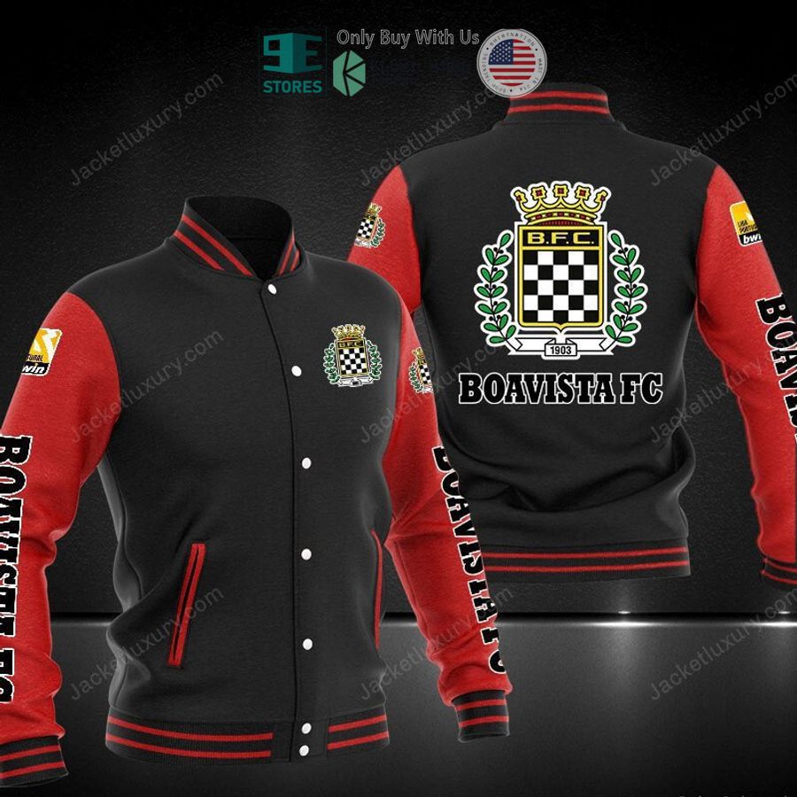 Boavista FC Black Red Baseball Jacket Boavista FC Black Red Baseball Jacket