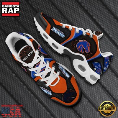 NFL Custom Name Boise State Broncos Max Plus Shoes - Running Sneakers
