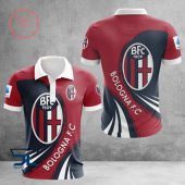 Bologna FC Red Dark Blue Polo Shirt