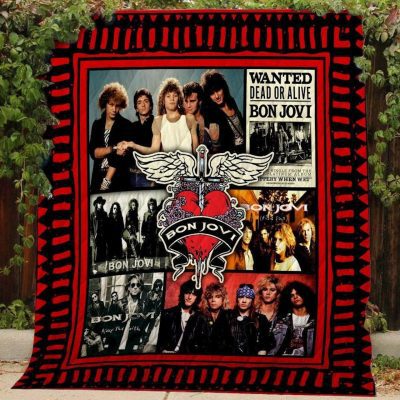 Bon Jovi Quilt Blanket V7