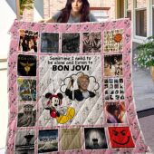 Bon Jovi Mickey Quilt Blanket