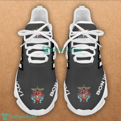 Bon Jovi White Striped Grey Max Soul Shoes