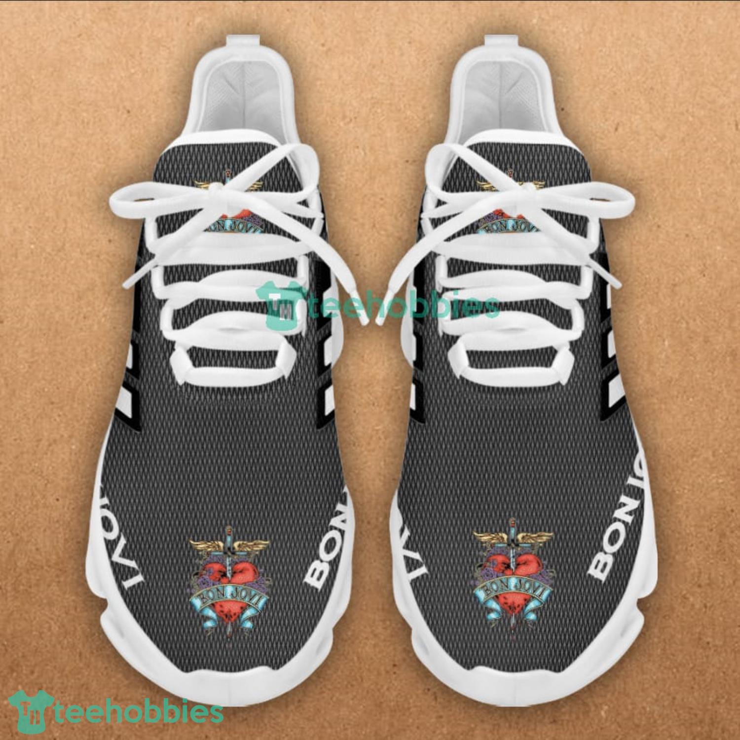 Bon Jovi White Striped Grey Max Soul Shoes Bon Jovi White Striped Grey Max Soul Shoes