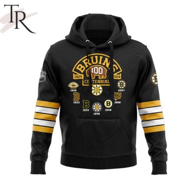 Boston Bruins 100 Centennial 1924 - 2024 Thank You For The Memories Hoodie, Cap