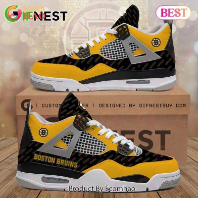 Boston Bruins Custom Air Jordan 4 Sneaker
