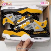 Boston Bruins Custom Air Jordan 4 Sneaker Stand Easy Bro - demo10