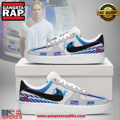 Brian Signature Fast And Furious Limited Edition Air Force 1 Running Sneakers Shoes