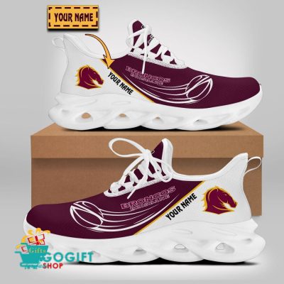 Brisbane Broncos Custom Name New Edition Max Soul Shoes