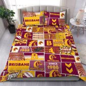 Brisbane Broncos Bedding Set - Team Of Us Die Hard Fan Supporters Comic Style