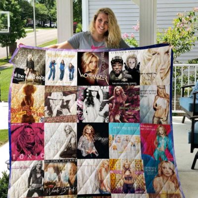 Britney Spears Singer Quilt Blanket