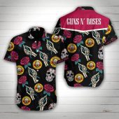 Guns N' Roses Skull Hawaiian Shirt