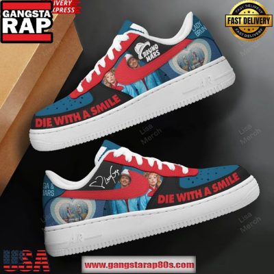 Bruno Mars x Lady Gaga Limited Edition Air Force 1 Sneakers Shoes