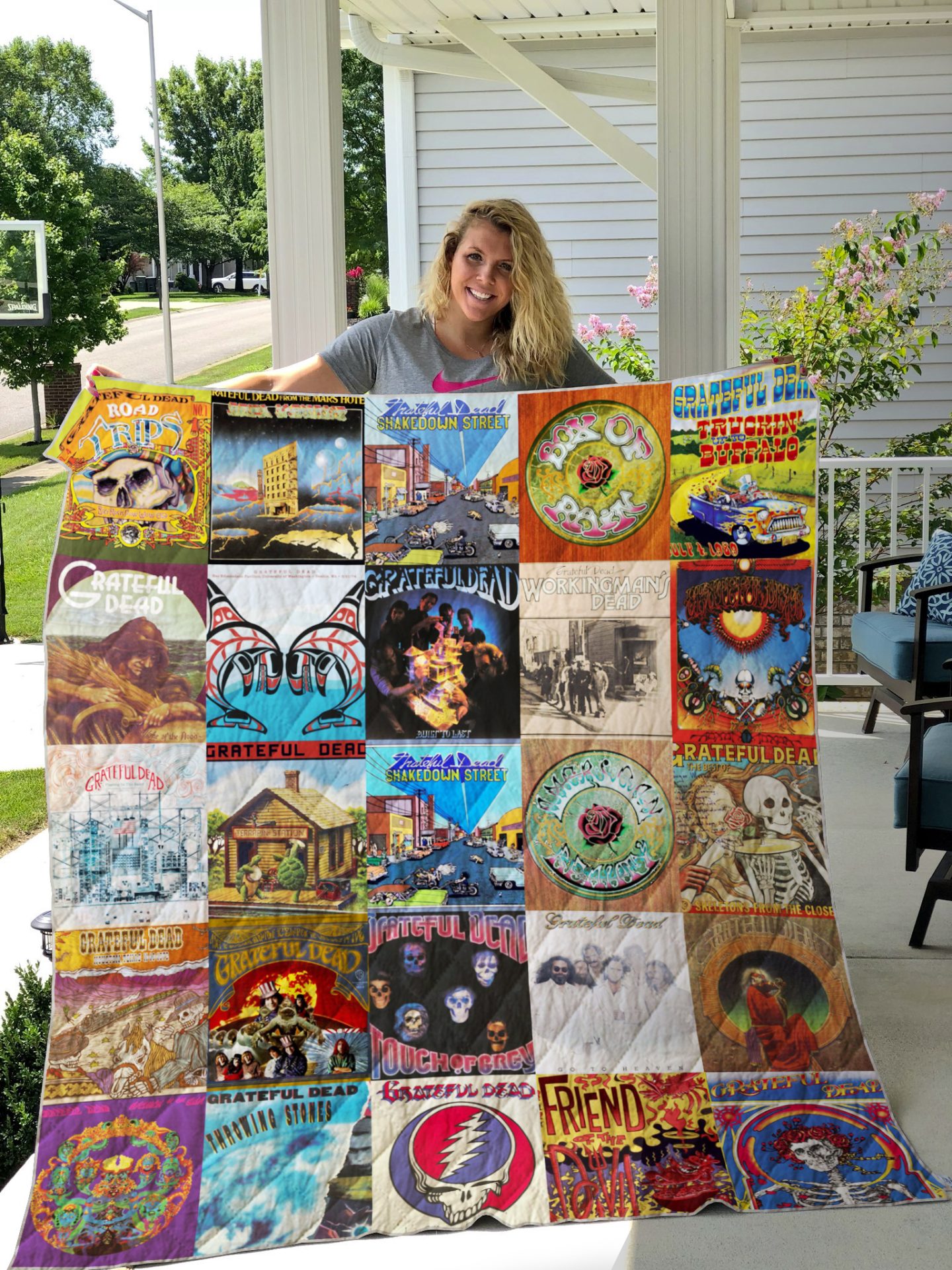 Grateful Dead Style 04 Quilt Blanket Grateful Dead Style 04 Quilt Blanket