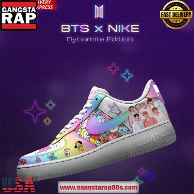 BTS x Dynamite Edition Air Force 1 Sneakers Shoes