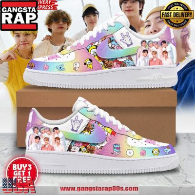 BTS x Dynamite Edition Air Force 1 Sneakers Shoes