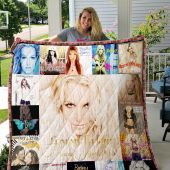 Britney Spears Albums Cover Poster Quilt Blanket V2