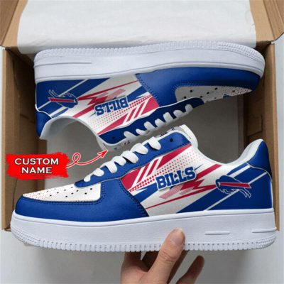 NFL Custom Name Buffalo Bills Super Bowl Air Force 1 Shoes Sneakers