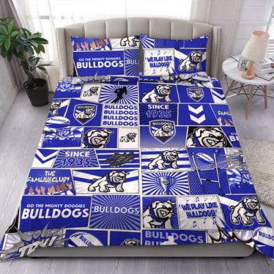 Canterbury-Bankstown Bulldogs Bedding Set - Team Of Us Die Hard Fan Supporters Comic Style