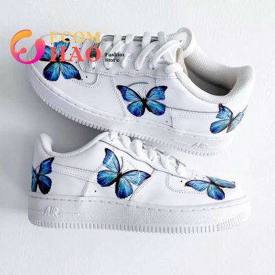 Butterfly Edition Streetwear Sneakers Trending Unique Air Force 1