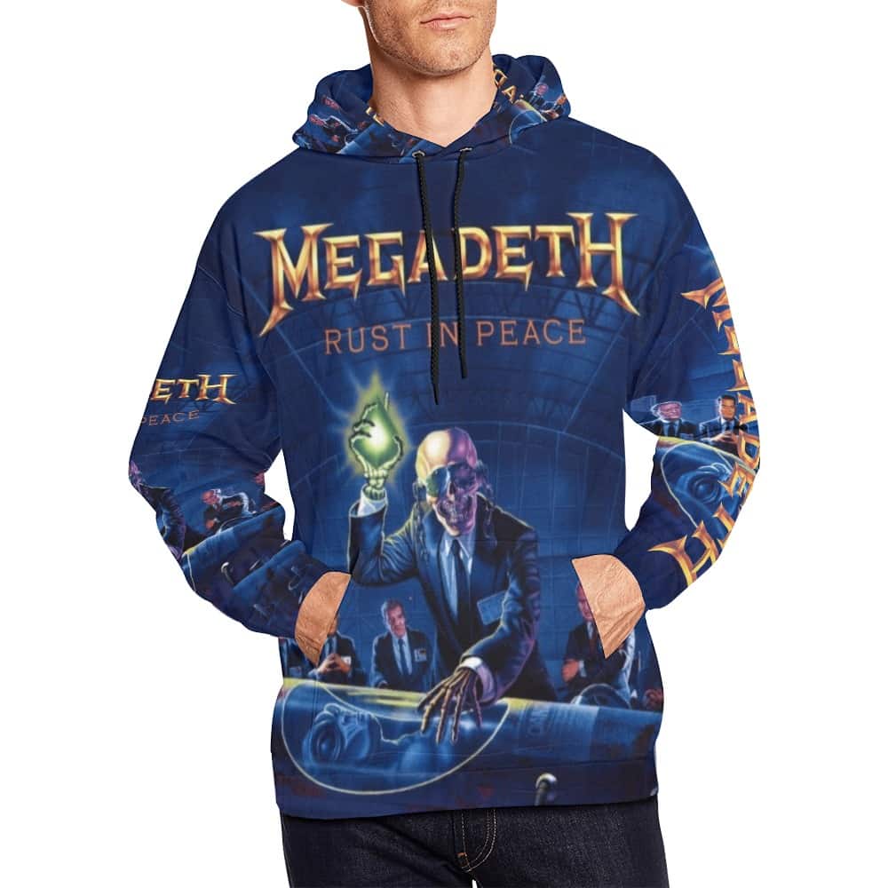 Megadeth Rust In Peace Pullover Hoodie Megadeth Rust In Peace Pullover Hoodie