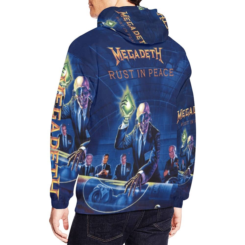 Megadeth Rust In Peace Pullover Hoodie Megadeth Rust In Peace Pullover Hoodie