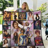 Whitney Houston Quilt Blanket V4