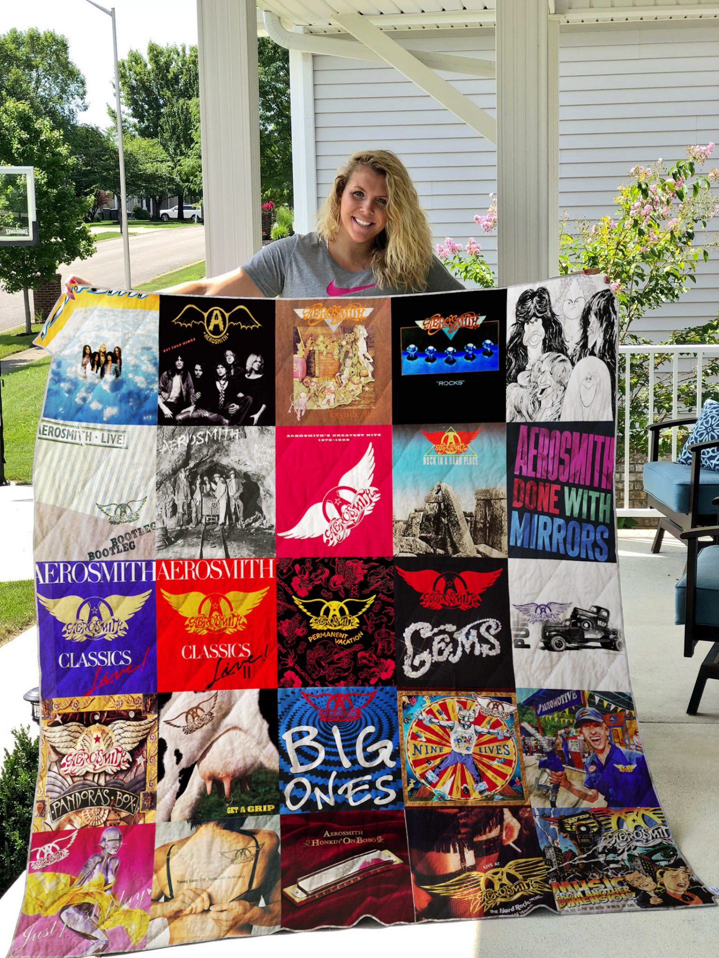 Aerosmith Quilt Blanket V4 Aerosmith Quilt Blanket V4