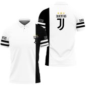 Juventus FC New White Black Polo Shirt