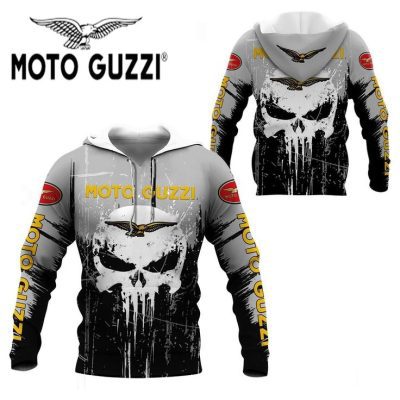 Moto Guzzi Skull Pullover Hoodie V2