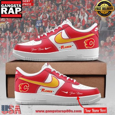 Calgary Flames Custom Name Limited Edition Air Force 1