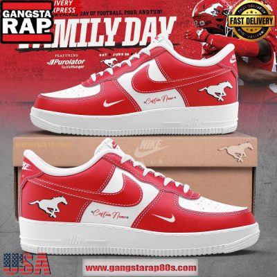 Calgary Stampeders Together We Ride Limited Edition Air Force 1 Running Sneakers Shoes