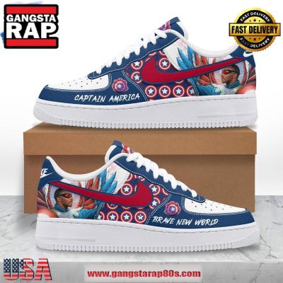 Captain America Brave New World Air Force 1 Sneaker Running Sneakers Shoes