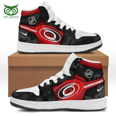 Carolina Hurricanes NHL Black Red Air Jordan High Top